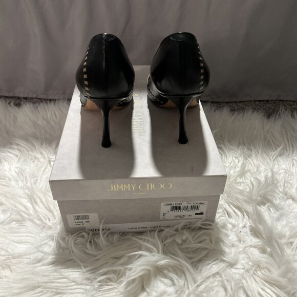 Jimmy Choo London Shoes Kory Camel Kid Leather Pump - Picture 6 of 10